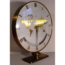 Load image into Gallery viewer, A Rare 1st Generation 1950's Mechanical Wind Kienzle Brass World Time Desk Table Clock
