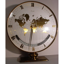 Load image into Gallery viewer, A Rare 1st Generation 1950's Mechanical Wind Kienzle Brass World Time Desk Table Clock