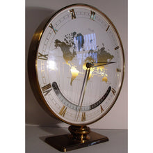 Load image into Gallery viewer, A Rare 1st Generation 1950's Mechanical Wind Kienzle Brass World Time Desk Table Clock