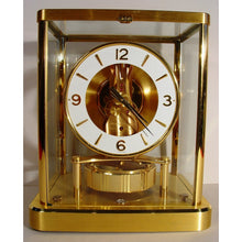 Load image into Gallery viewer, A Brand New Condition 1991 Jaeger Le Coultre 540 Cal Model Swiss Atmos Clock With A Round Arabic Numeral Enamel White Dial