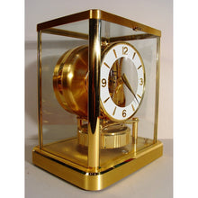 Load image into Gallery viewer, A Brand New Condition 1991 Jaeger Le Coultre 540 Cal Model Swiss Atmos Clock With A Round Arabic Numeral Enamel White Dial