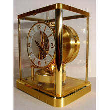 Load image into Gallery viewer, A Brand New Condition 1991 Jaeger Le Coultre 540 Cal Model Swiss Atmos Clock With A Round Arabic Numeral Enamel White Dial