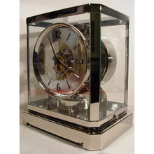 Load image into Gallery viewer, A 519 Cal Rhodium Plated 1953 Le Coultre Bell-Jar Model Swiss Atmos Clock With A Silver Dial,