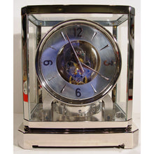 Load image into Gallery viewer, A 519 Cal Rhodium Plated 1953 Le Coultre Bell-Jar Model Swiss Atmos Clock With A Silver Dial,