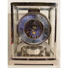 Load image into Gallery viewer, A Good Condition Early 1950's Rhodium Plated Jaeger Le Coultre Classic Model Swiss Atmos Clock