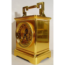 Load image into Gallery viewer, A Stunning Late 19th Century French Giant Carriage Clock With Compass, Thermometer And Original Travelling Case