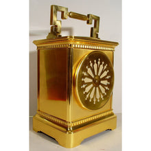 Load image into Gallery viewer, A Stunning Late 19th Century French Giant Carriage Clock With Compass, Thermometer And Original Travelling Case