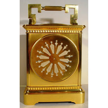 Load image into Gallery viewer, A Stunning Late 19th Century French Giant Carriage Clock With Compass, Thermometer And Original Travelling Case