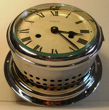 Load image into Gallery viewer, An Early 20th Century Nickell Plated Cased Ship's Bulkhead Clock By Celeste