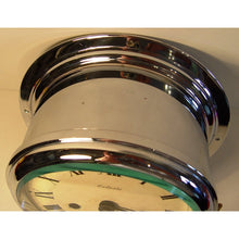 Load image into Gallery viewer, An Early 20th Century Nickell Plated Cased Ship's Bulkhead Clock By Celeste