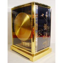 Load image into Gallery viewer, A 1970,s Jaeger le Coultre Black Marina Model Swiss Atmos Clock, Bees Model With Box And Booklet