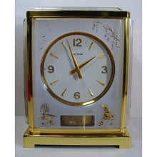 Load image into Gallery viewer, A One Owner Brand New Conditon 1960,s Jaeger Le Coultre Classic Model White Marina Swiss Atmos Clock, Chinese Model.