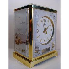 Load image into Gallery viewer, A One Owner Brand New Conditon 1960,s Jaeger Le Coultre Classic Model White Marina Swiss Atmos Clock, Chinese Model.