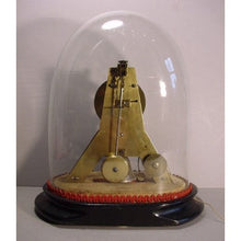 Load image into Gallery viewer, A Mid 19th Century Antique French Miniature Skeleton Timepiece Clock With Pull Alarm And Original Dome Retailed By A Miroy, Paris