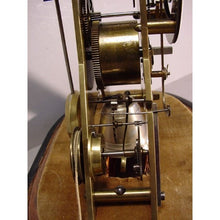 Load image into Gallery viewer, A Mid 19th Century Antique French Miniature Skeleton Timepiece Clock With Pull Alarm And Original Dome Retailed By A Miroy, Paris