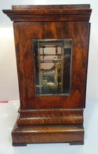 Load image into Gallery viewer, An English Victorian Walnut Library Four-Glass clock