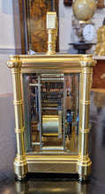 Load image into Gallery viewer, A French Bamboo Case Gilt Carriage Clock With Box
