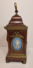 Load image into Gallery viewer, AStunning small size French mantle clock retailed by planchon
