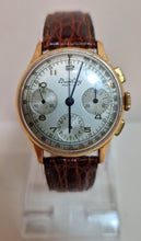 Load image into Gallery viewer, A Breitling Premier, chronograph, manual wind, gents, 18ct gold wristwatch, circa 1940s
