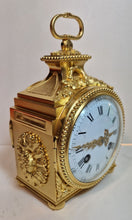 Load image into Gallery viewer, A Mid 19th Century Gilt French Mantle Clock, the ormolu case with
