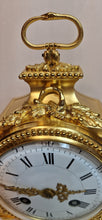 Load image into Gallery viewer, A Mid 19th Century Gilt French Mantle Clock, the ormolu case with
