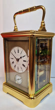 Load image into Gallery viewer, A Fine Quality Late 19th Century French Gilt Corniche Cased Repeating Carriage Clock By SJ Rety Pollfr, Paris

