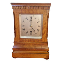 Load image into Gallery viewer, A Small Size Single Fusee Satinwood English Four-Glass Clock.

