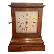 Load image into Gallery viewer, A Small Size Single Fusee Rosewood English Four-Glass Clock.

