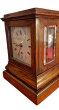 Load image into Gallery viewer, A Small Size Single Fusee Rosewood English Four-Glass Clock.

