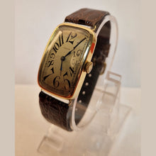 Load image into Gallery viewer, A 1930s Large Size Art Deco 14ct Gold Wristwatch By Fram
