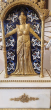 Load image into Gallery viewer, A Rousseau, Paris, a good late 19th century bras en l'air mantel clock,