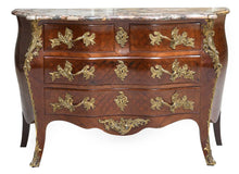 Load image into Gallery viewer, A Louis XV-Style Kingwood and Parquetry-Decorated Bombé-Shape Commode, late 19th century,