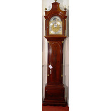 Load image into Gallery viewer, An English George III 18th Century Flame Mahogany  Moonroller Longcase Clock
