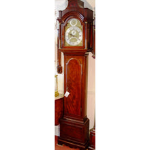 Load image into Gallery viewer, An English George III Late 18th Century Flame Mahogany Longcase Clock By Lozano
