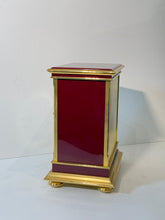 Load image into Gallery viewer, Red laquer Swiss Atmos Clock