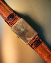Load image into Gallery viewer, A Rectangular Large Size 1930s 18ct Gold Omega Wrist Watch.
