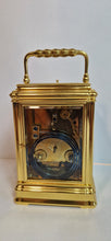 Load image into Gallery viewer, A Late 19th Cent French Gilt Gorge Cased Repeating Carriage Clock By Hry Jacot.