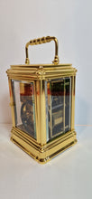 Load image into Gallery viewer, A Late 19th Cent French Gilt Gorge Cased Repeating Carriage Clock By Hry Jacot.