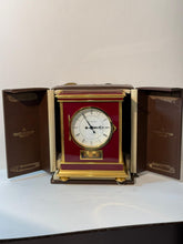 Load image into Gallery viewer, Red laquer Swiss Atmos Clock