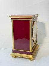 Load image into Gallery viewer, Red laquer Swiss Atmos Clock