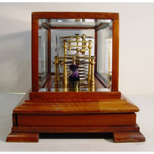 Load image into Gallery viewer, A 1920&#39;s Mahogany English Barograph With Chart Draw And Ink Bottle