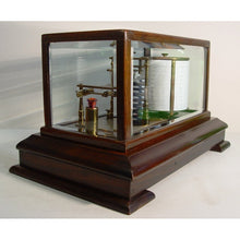 Load image into Gallery viewer, A 1920&#39;s Mahogany English Barograph With Chart Draw And Ink Bottle By John Davis, London