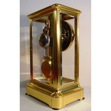 Load image into Gallery viewer, A John Walker, London, Late 19th Cent French Gilt Bronze Gorge Cased Four-Glass Clock