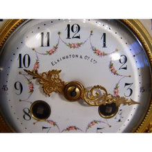 Load image into Gallery viewer, A Small French Louis XVI Style Carrera Marble And Ormolu Cherub Mantle Clock
