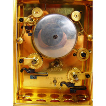 Load image into Gallery viewer, A 19th Century French Gilt Bronze Gorge Case Repeating Carriage Clock