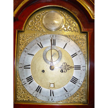 Load image into Gallery viewer, A 1780 Red Japanned And Poly Chrome Gilt Chinoiserie longcase clock By William Cox, London
