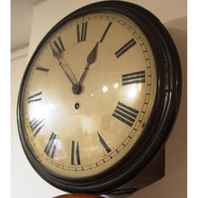 Load image into Gallery viewer, A English Mid Victorian Ebonised Mahogany 12-Inch Convex Dial Clock
