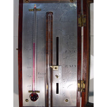 Load image into Gallery viewer, A POZZOBY LONDON A LATE 18TH CENTURY BOXWOOD AND EBONY INLAID MAHOGANY STICK BAROMETER