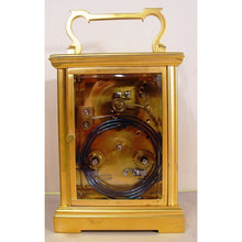 Load image into Gallery viewer, A John Walker Retailed 19th Cent French Gilt Bronze Anglaise Cased Repeating Carriage Clock
