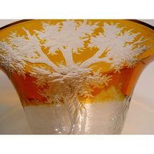 Load image into Gallery viewer, A Decorative Arts Glass Bohemian Czech Centrepiece Bowl w/Animal Decoration